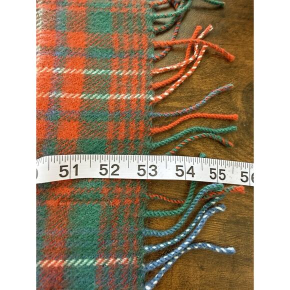 VTG Highlander By Lochcarron Wool Scarf Scotland Plaid - Picture 5 of 5